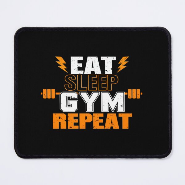 Item preview, Eat Sleep Gym Repeat Fitness Motivation Design – High‑Impact Workout Quote for Active Lifestyle designed and sold by Bright Nest Studio.