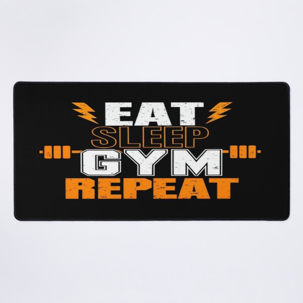 Item preview, Eat Sleep Gym Repeat Fitness Motivation Design – High‑Impact Workout Quote for Active Lifestyle designed and sold by Bright Nest Studio.
