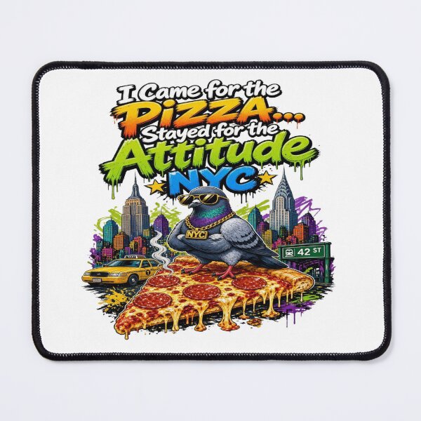 Item preview, NYC Pizza Attitude Pigeon New York Street Art ALTERNATIVE designed and sold by Sushikidsntod.
