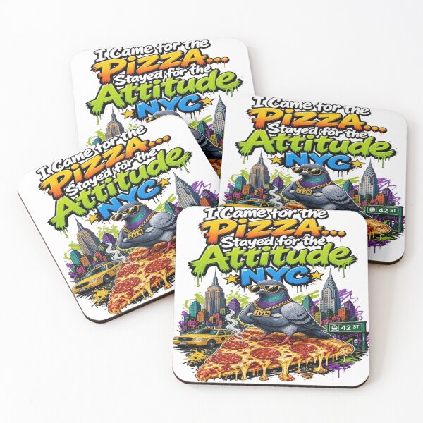 Item preview, NYC Pizza Attitude Pigeon New York Street Art ALTERNATIVE designed and sold by Sushikidsntod.