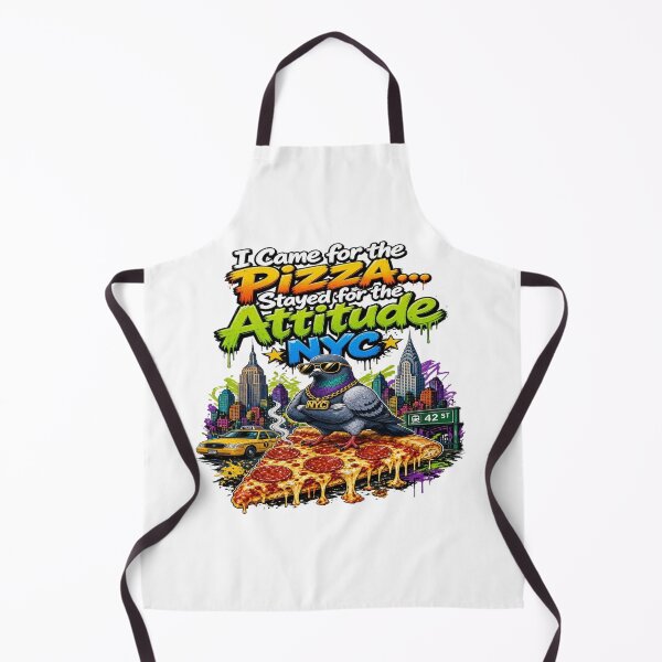 Item preview, NYC Pizza Attitude Pigeon New York Street Art ALTERNATIVE designed and sold by Sushikidsntod.
