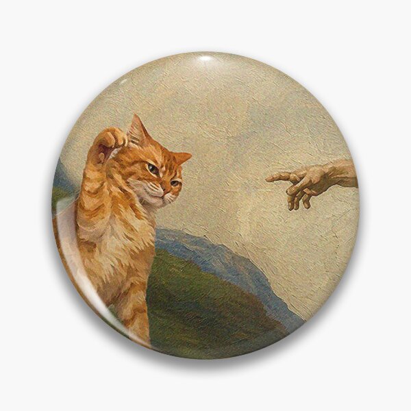Item preview, Creation of Cat Funny Meme Painting designed and sold by mashumallow.