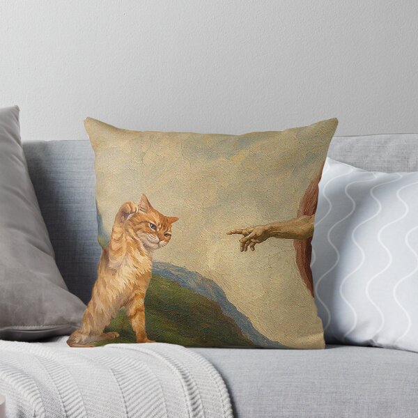 Item preview, Creation of Cat Funny Meme Painting designed and sold by mashumallow.
