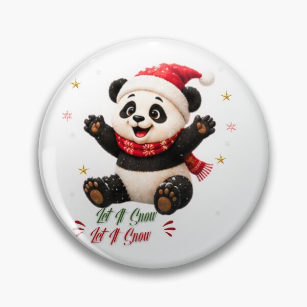 Item preview, Cute Christmas Panda Let It Snow Winter Holiday designed and sold by EnginerdStudio.