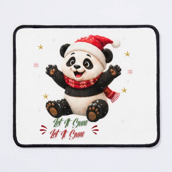Item preview, Cute Christmas Panda Let It Snow Winter Holiday designed and sold by EnginerdStudio.