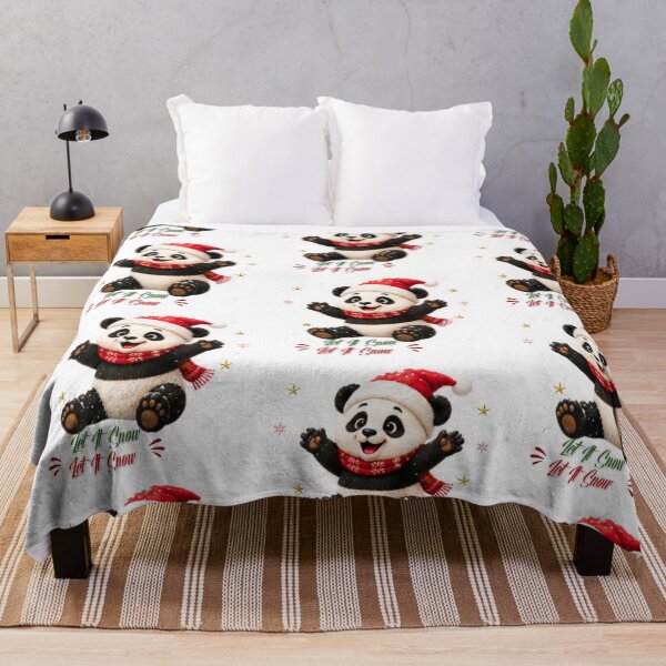 Item preview, Cute Christmas Panda Let It Snow Winter Holiday designed and sold by EnginerdStudio.