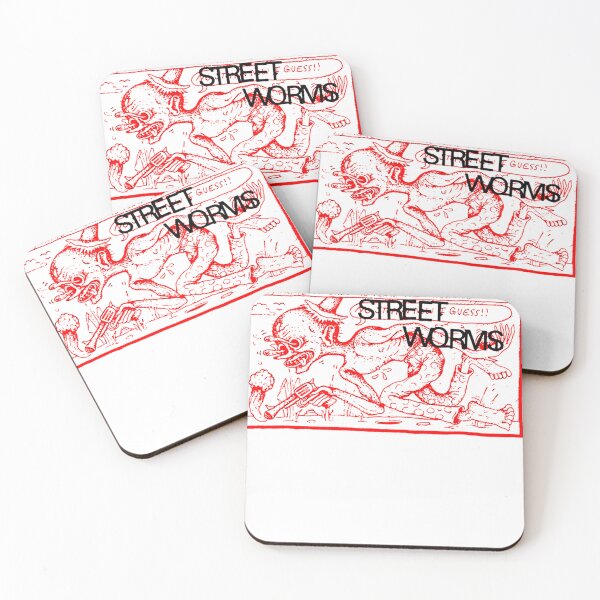 Item preview, Black Typography Street Worms designed and sold by Folkdude.