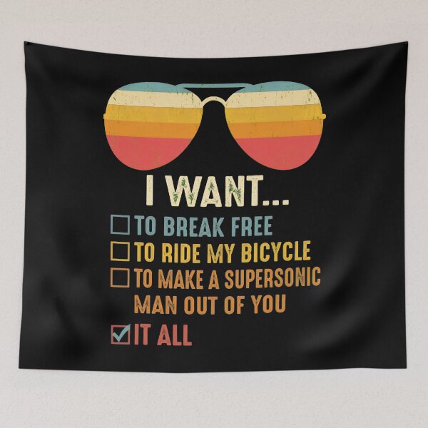 Item preview, I Want It All Sunglasses Queen Lyric designed and sold by GamtosMintys.