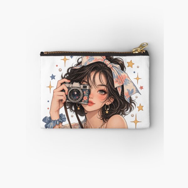 Item preview, Kawaii Camera Girl – Cottagecore Aesthetic Vintage Camera Art – Cute Fashion T-Shirt designed and sold by @SHINTOSARTSTORE.