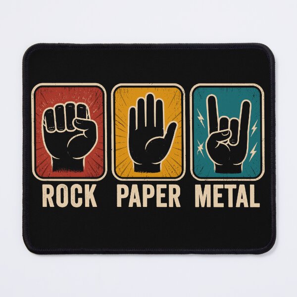 Item preview, Rock Paper Metal Funny Rock Music Lover designed and sold by Izanmie.