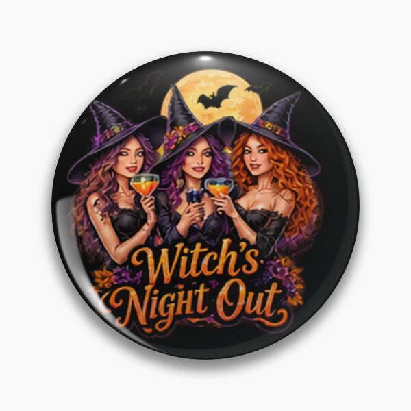 Item preview, Witches Night Out – Halloween Witch Sisters designed and sold by Losthope Creations.