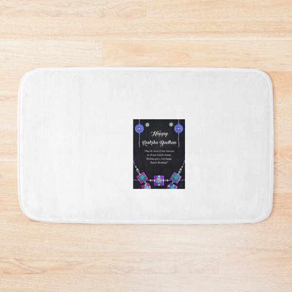 Item preview, Elegant Silver and Purple Raksha Bandhan on Black Background designed and sold by HayaasBoutique.
