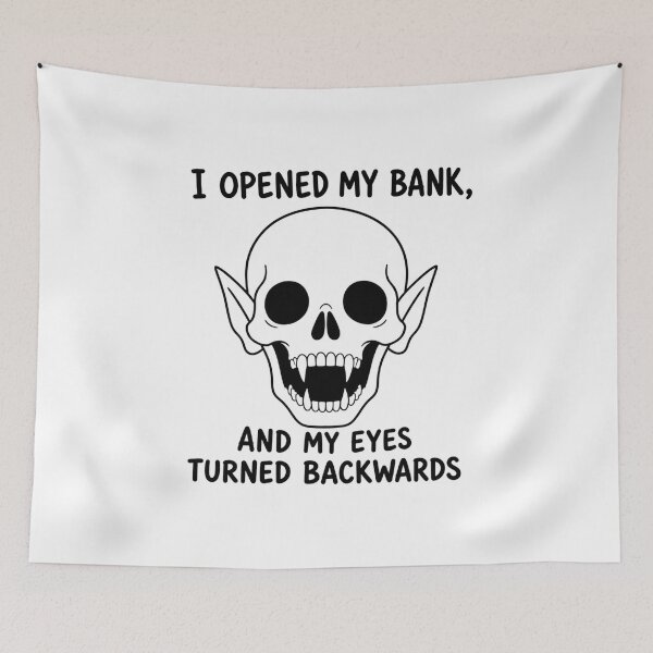 Item preview, i opened my bank, and my eyes turned backward funny vampire designed and sold by vecart34.