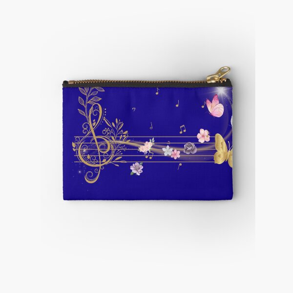 Item preview, Symphony of Butterflies - Arteis | Golden Treble Clef and Watercolor Flowers designed and sold by Diseño que alegran tu día.