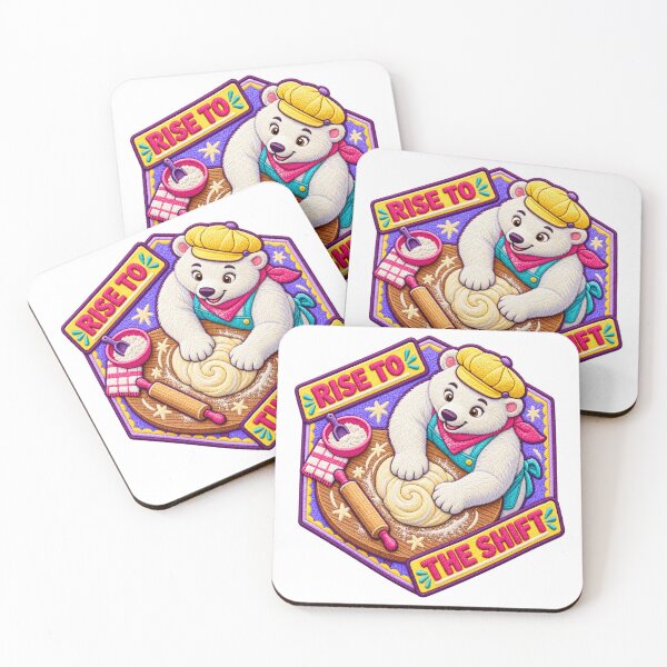 Item preview, Rise to the Shift Polar Bear Baker – Labor Day Chenille Patch designed and sold by Jaani-T.