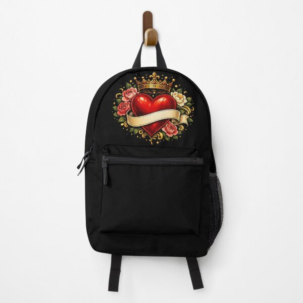 Item preview, Crowned Heart and Roses – Vintage Love Tattoo designed and sold by TroviTutto.