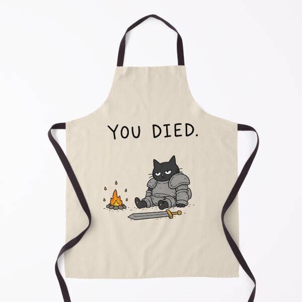 Item preview, You Died Dark Souls Cat designed and sold by MonkiFlipp.