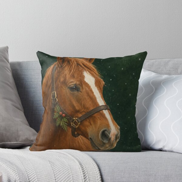 Item preview, Chestnut Horse Christmas Portrait designed and sold by Planthem.