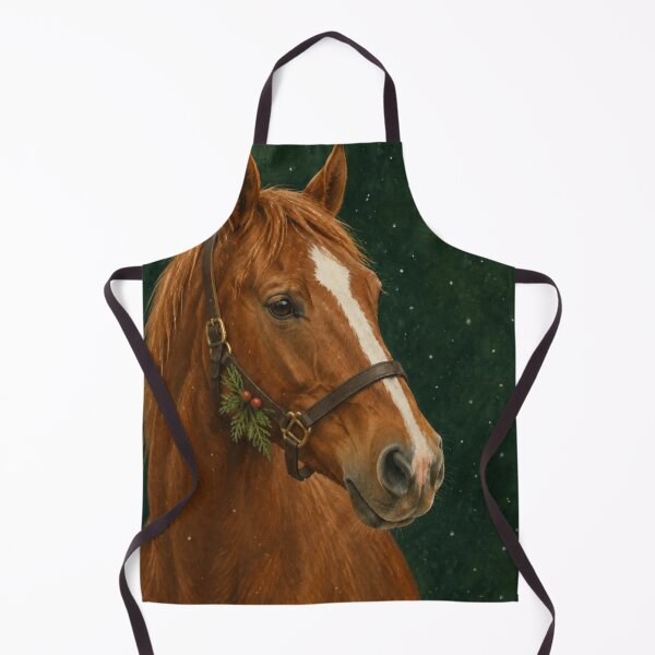 Item preview, Chestnut Horse Christmas Portrait designed and sold by Planthem.