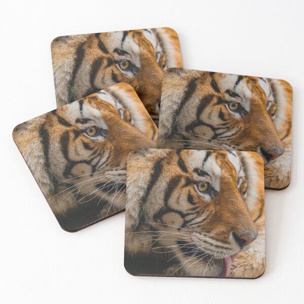 Item preview, Majestic Yawning Tiger – Close-Up Golden Eye Wildlife Portrait designed and sold by StyleForge Apparel.