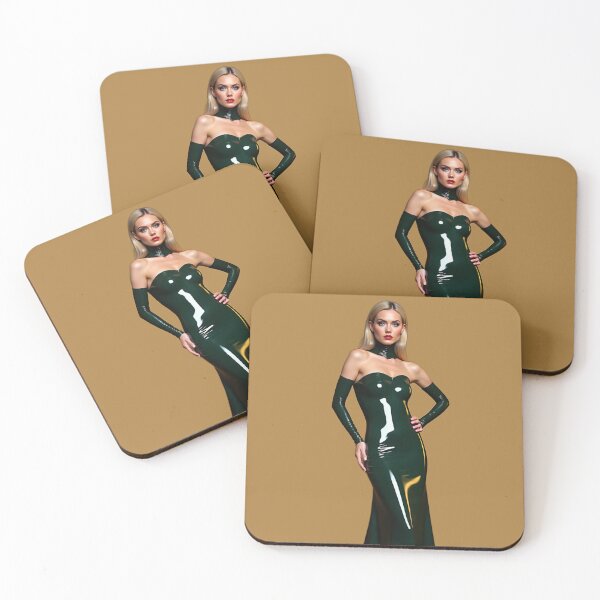 Item preview, Latex Dress Green Glossy Fashion Look Sticker designed and sold by Magic-Reality.