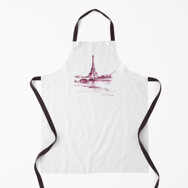 Item preview, Eiffel Tower Paris France Pink Sketch – Romantic Paris Travel Art designed and sold by Ramona-Gliga.