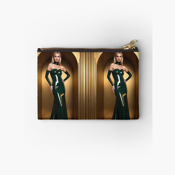 Item preview, Latex Dress Green Glossy Fashion Look Wall Art designed and sold by Magic-Reality.