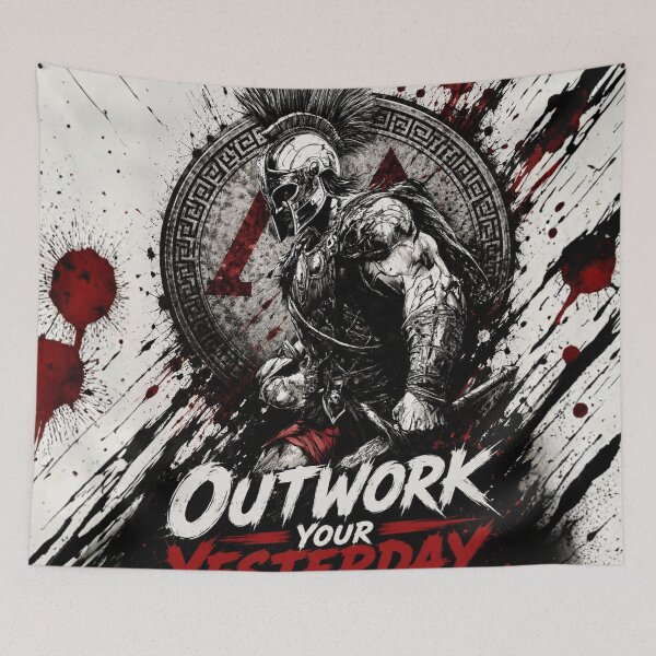 Item preview, Built Different: Spartan Warrior Discipline Premium Cotton Tee designed and sold by BenchVibe.