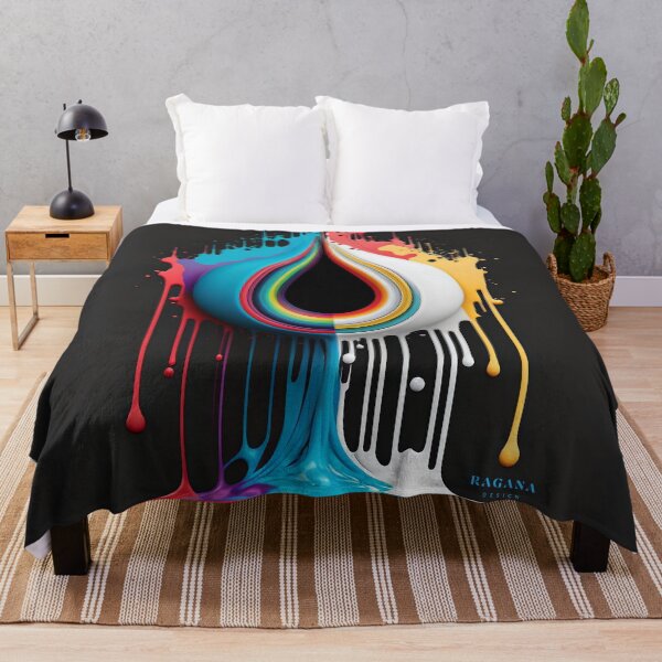 Item preview, Black and White Drop with Red Drips designed and sold by RAGANADesign.