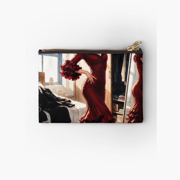 Item preview, Flamenco Dancer Red Dress Spanish Passion Anime Art designed and sold by Hen-C-Art.