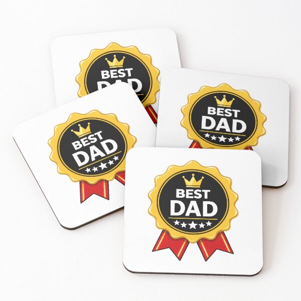 Aperçu de l'œuvre Best Dad Gold Award Medal créée et vendue par VectorForge Studio.