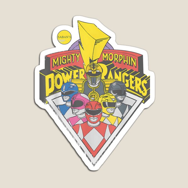 Item preview, Power Rangers Logo Group Retro Graphic Logo designed and sold by ZenSpiritArt.