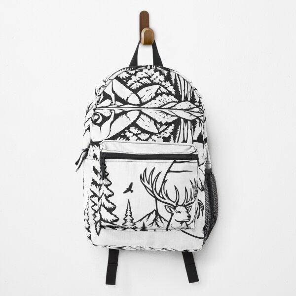 Item preview, Forest Animals Soundwave Nature Illustration designed and sold by Pommes im Bett.