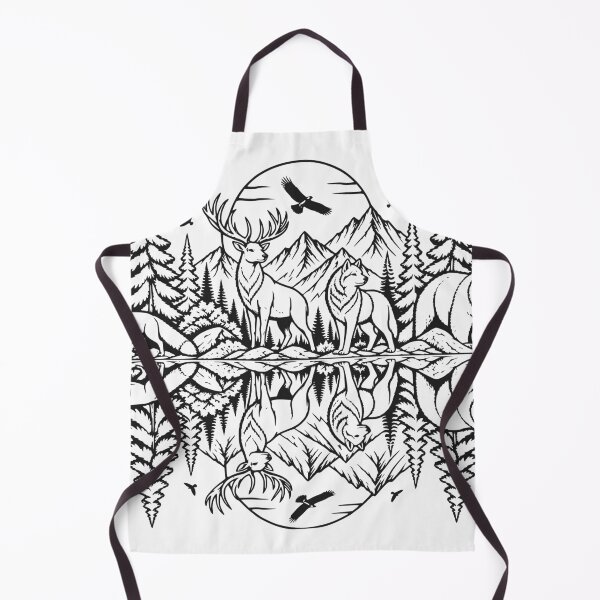 Item preview, Forest Animals Soundwave Nature Illustration designed and sold by Pommes im Bett.