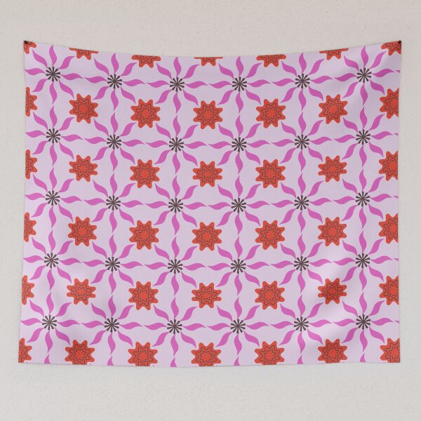 Item preview, Retro Pinwheel Flower Star Pattern designed and sold by Zaya_art.