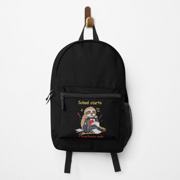 Item preview, School Starts My Patience Ends Funny Back to School Sloth designed and sold by T-version.