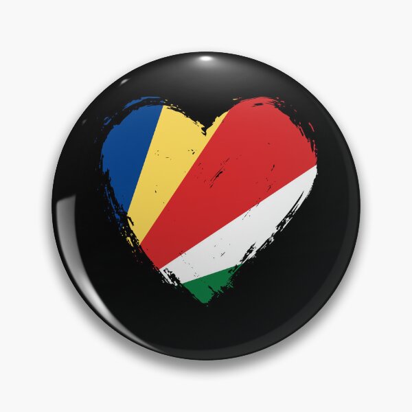 Item preview, Distressed Seychelles Flag Heart SC designed and sold by shitpostee.