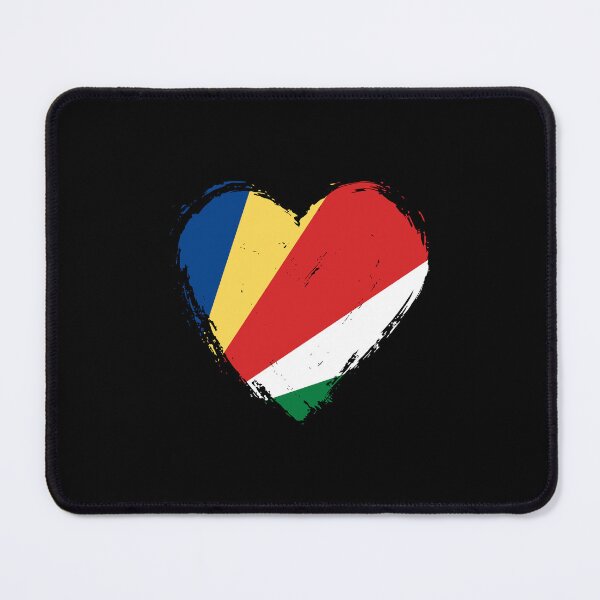 Item preview, Distressed Seychelles Flag Heart SC designed and sold by shitpostee.