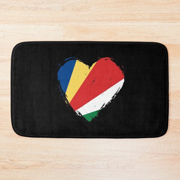 Item preview, Distressed Seychelles Flag Heart SC designed and sold by shitpostee.