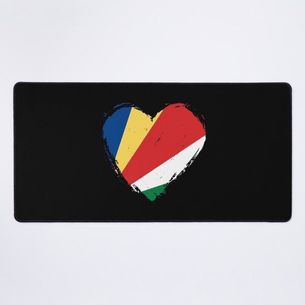 Item preview, Distressed Seychelles Flag Heart SC designed and sold by shitpostee.