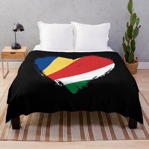 Item preview, Distressed Seychelles Flag Heart SC designed and sold by shitpostee.
