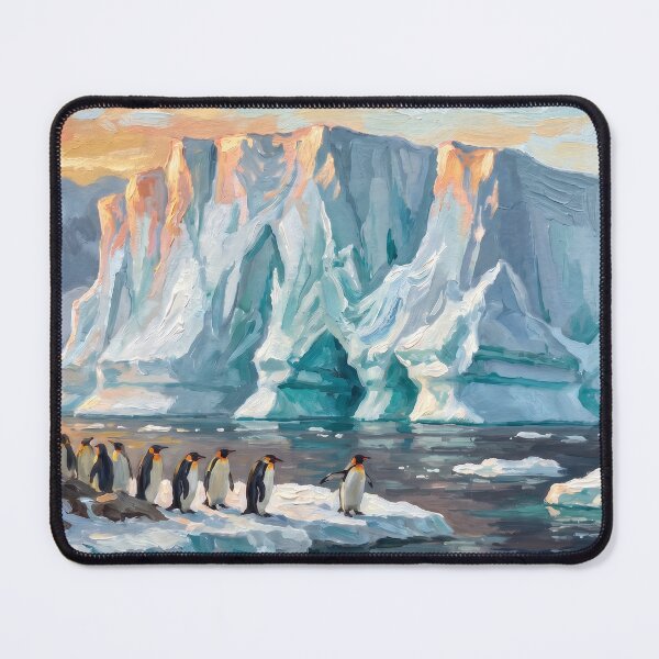 Item preview, Antarctic Iceberg Under the Midnight Sun designed and sold by RedPeaStudio.