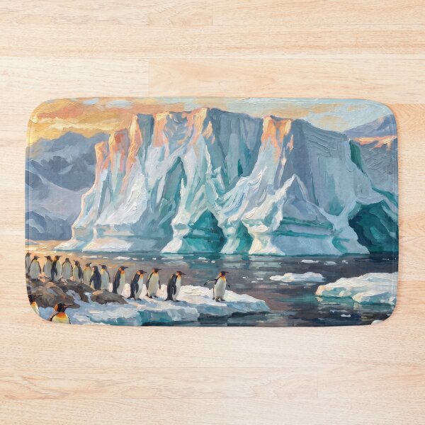 Item preview, Antarctic Iceberg Under the Midnight Sun designed and sold by RedPeaStudio.