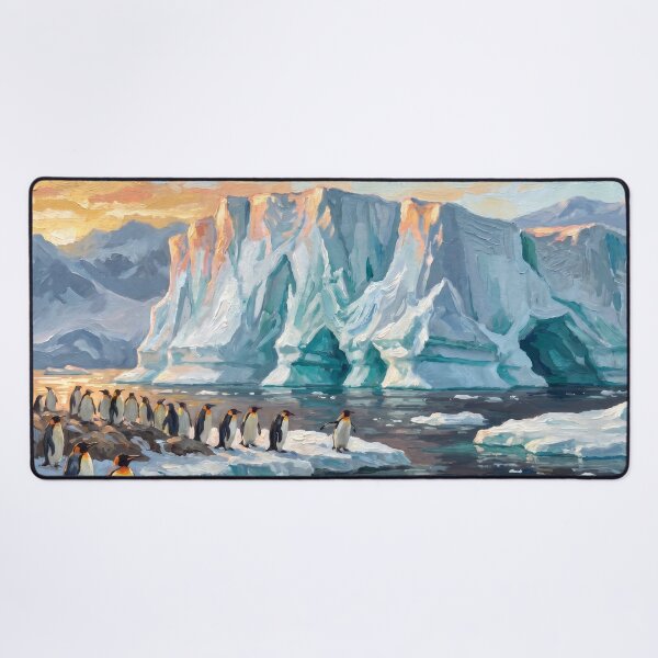 Item preview, Antarctic Iceberg Under the Midnight Sun designed and sold by RedPeaStudio.