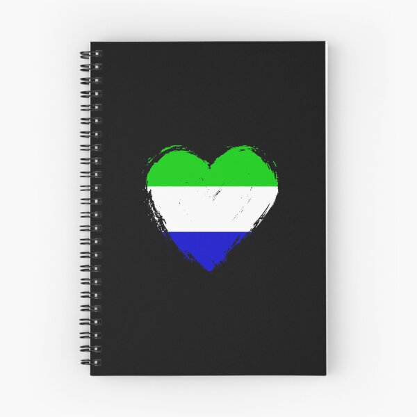 Item preview, Distressed Sierra Leone Flag Heart SL designed and sold by shitpostee.