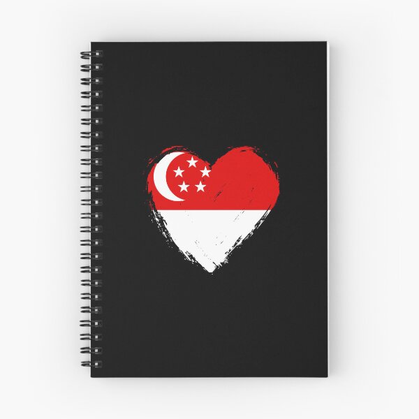 Item preview, Distressed Singapore Flag Heart SG designed and sold by shitpostee.