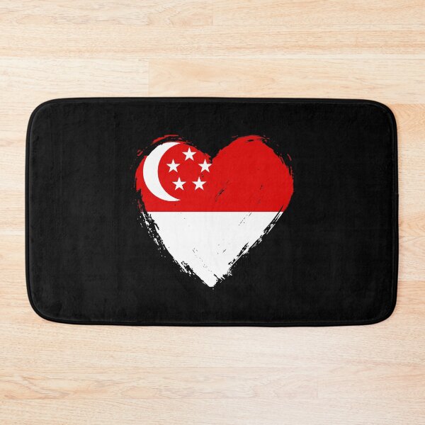 Artikelvorschau, Abgenutztes Singapur-Flaggenherz SG entworfen und verkauft von shitpostee.