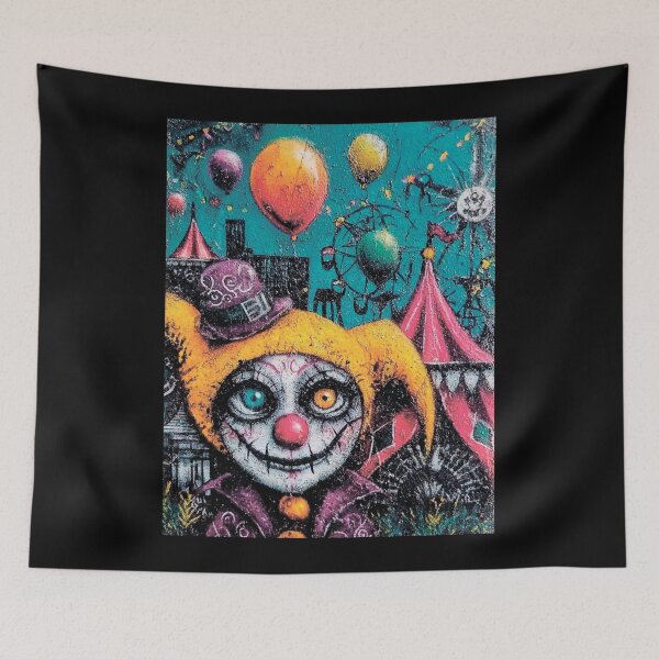 Item preview, Grunge-style Halloween circus designed and sold by MagelliShop.
