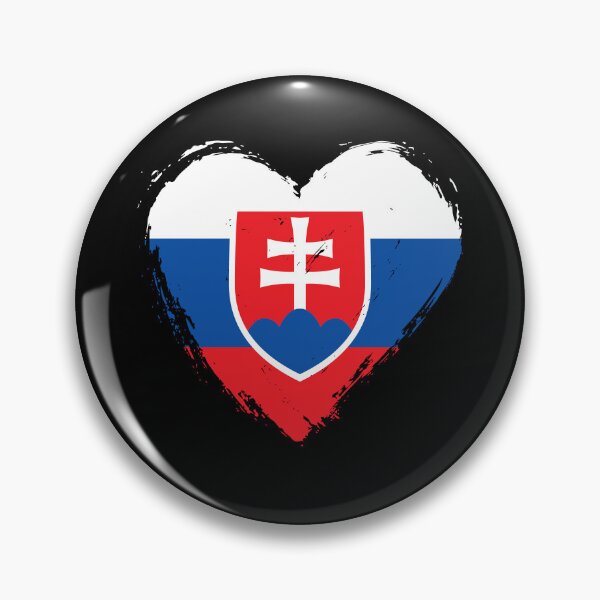 Item preview, Distressed Slovakia Flag Heart SK designed and sold by shitpostee.