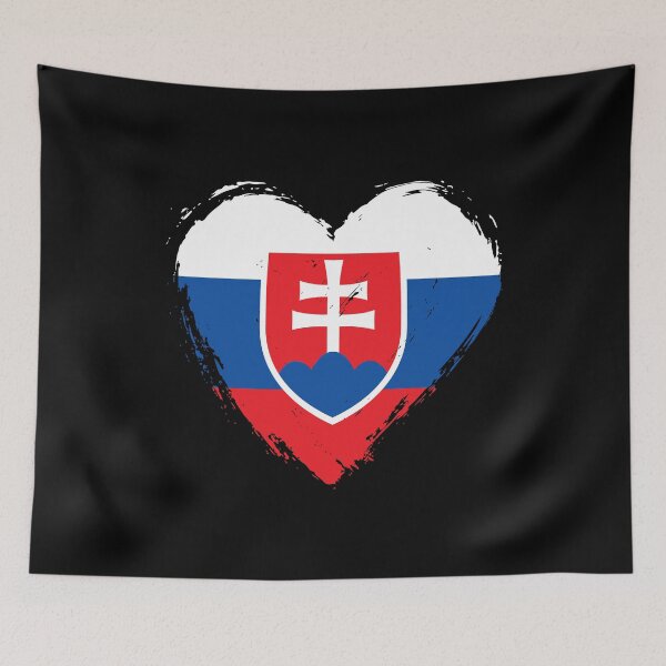 Item preview, Distressed Slovakia Flag Heart SK designed and sold by shitpostee.